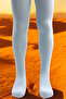 Girl's Cotton Pantyhose Blue - 6