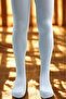 Girl's Cotton Pantyhose Blue - 4