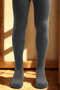 Girl's Cotton Pantyhose Gray - 5
