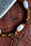 Certified Akumarin & Tiger Eye & Hematite Natural Stone Macrame Bracelet - 5