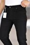 Premium Men's Black Color Regular Fit Relaxed Fit Stretchy Lycra Denim Jeans Jeans Trousers - 7