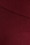 Women's Standard Fit Asymmetrical Collar Viscose Burgundy Blouse - 6