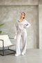 Women's Scuba Modal Fabric Seasonal Tracksuit Set 24583 Gray - 2