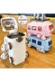 Teddy Bear Water Bottle, Bus Water Bottle, Teddy Bear Print Themed Water Bottle, Teddy Bear Car Water Bottle with Straw, 500ml