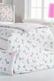 Baby 4-Piece Sleeping Set 100% Cotton 100X135Cm Pink Flying Balloon Duvet Cover Set 70X140 Elastic Carriage - 4