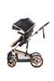 Teknum 3In1 Pram Stroller  + Car Seat-Black - 7