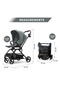 STROLL - 1 Reversible Travel Stroller - Olive Green - 8