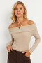 Women's Stone Madonna Collar Camisole Blouse Xl2210