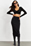 Women's Black Pencil Skirt Yİ2474 - 2