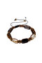 Certified Tiger Eye-Citrine-Smoky Quartz Natural Stone Adjustable Macrame Bracelet - 8