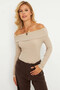 Women's Stone Madonna Collar Camisole Blouse Xl2210 - 4