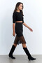 Women's Black Tulle Detailed Skirt Ey2956 - 3