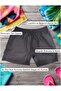 Men's Black Mesh Inner Lined Quick Dry Swimsuit Pool and Sea Shorts - 5