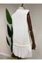 Pleated Crew Neck Sleeveless Undershirt-Tunic - 4