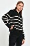 ZIPPERED FISHER COLLAR KNITWEAR SWEATER (B23-5802)