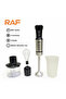 RAF 4-in-1 Hand Blender Set – 800W Stainless Steel Chopper, Mixer, Smoothie & Milk Frother - 5
