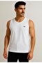 Men's White Strappy Athlete T-Shirt-D235