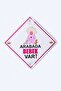Caution: Baby in the Car/Plexiglass Warning Sign 15X15 Cm/Baby Girl with Pacifier