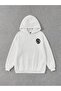 You Must Believe Sweatshirt - White Printed Oversize Hoodie - 2