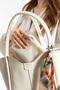 Female Soft Leather Shoulder Bag with Puppies - 4