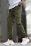 Men's Cargo Pocket Pants Elastic Joger Pants - 3