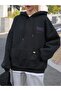 Back Youngchance T-Sweatshirt - Black Printed Oversize Hoodie - 6