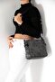 M.Silver - Black Honeycomb Women's Crossbody Bag Sp884