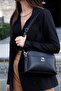 Black - Black Plain Women's Crossbody Bag Sp623
