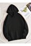 Be True Of Sweatshirt - Black Printed Oversize Hoodie - 2
