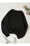 Brooklyn New York Sweatshirt - Black Printed Oversize Winter Thick Cycling Lame - 2