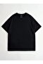 Follow Your Path Single Jersey T-Shirt - Black Printed Oversize Crew Neck T-Shirt - 2