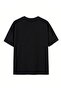 Dont Stop T-Shirt - Black Printed Oversize Crew Neck Short Sleeve T-Shirt - 5
