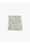 Lined Sequined Flared Mini Skirt - 3