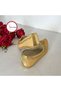 Gold Colored Sandal Ballerinas with Closed Back for Bindalli Kaftan - 2