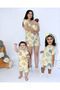Children's Baby Pajama Set Yellow Haribo Bear Pattern Shorts - 2