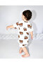 Baby Pajama Set, Short Sleeves, Teddy Bear Design , %100 Cotton, Newborn - 2