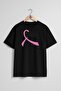 Oversize Breast Cancer Awareness Fundraising Unisex T-Shirt with Chest Design
