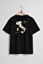 Oversize Italy Map and Tourist Attractions Unisex T-Shirt with Chest Design