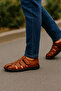 Gr0168 Genuine Soft Leather Inside and Outside Non-Slip Sole Anti-Sweat Anti-Wound Men's Sandals - 3