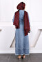 Blue Tasseled Waist Tie Denim Dress - 4