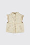 Baby Girl Kolevi Frilly Micro Beige Vest