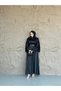 Zara Satin Hijab Dress-black - 4