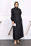 Anthracite Pocket Buttoned Denim Dress