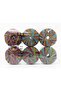 6X25Gr. Aria Fresca Green, Purple, Gold Stripe, Summer Threads, Chain - 4