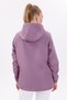 Sports Women's Plum Lined Waterproof and Windproof Hooded Raincoat with Pockets - Windbreaker - 7