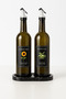 Marble Patterned Amber 2-Piece 750 ml Olive Oil Liquid Oil Bottle with Acrylic Stand Oil Pot - 4