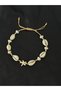 Elevator Anklet with Sea Star Seashell and Pearl - 2