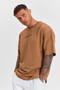 Comfortable Fit T-Shirt with Back Print Detail 36090Wyz - 3