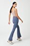 Women's Anthracite High Waist Smoothing Double Pocket Flared Leg Tights Bootcut - 5