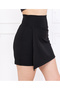 Women's High Waist Black Shorts Skirt Swimsuit - 7